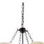 Eastbourne 8 - Light Waggon Wheel Chandelier