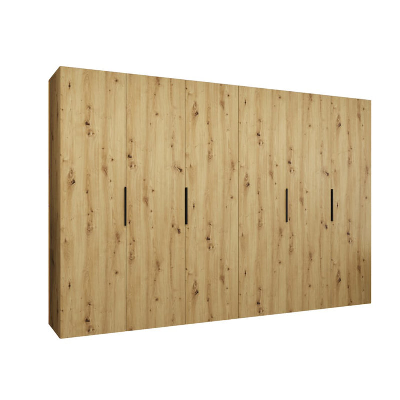 Stojadin Manufactured Wood Wardrobe, Oak