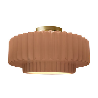 Ceramic LED Semi Flush Mount
