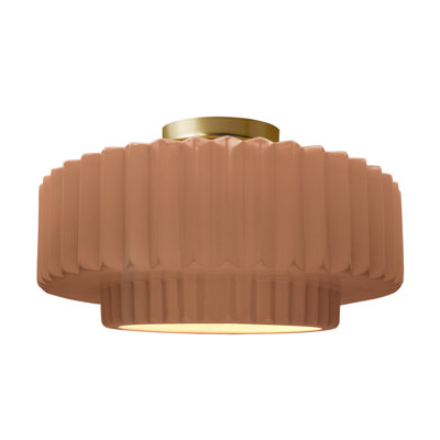 Plafonnier semi-encastré en céramique Radiance