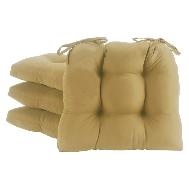 Coussin de chaise en microfibre, Brun clair