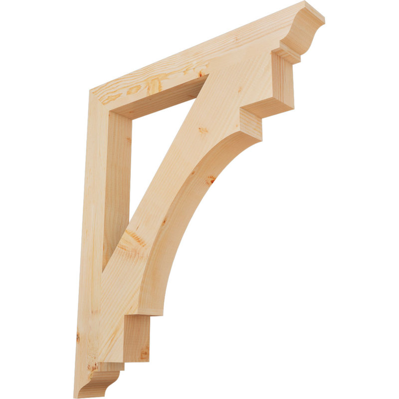 Support Merced, Cèdre rouge de l'Ouest (lisse), 38"H x 3.5"W x 32"D