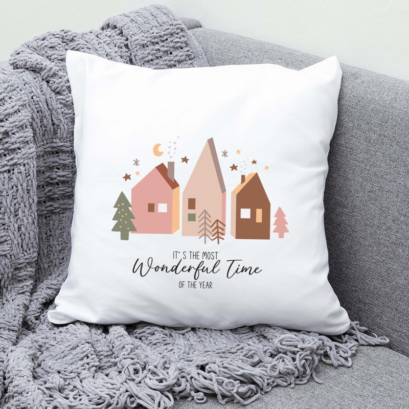 BohoChristmas-04 Reversible Throw Pillow, 18" x 18"
