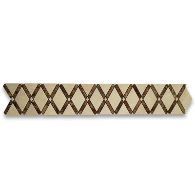 Crema Marfil Marble 14 in. x 5 in. Marble Tile