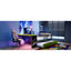 Lit de jour en bois pleine grandeur avec lit gigogne simple, bureau et port USB, vert-539998387