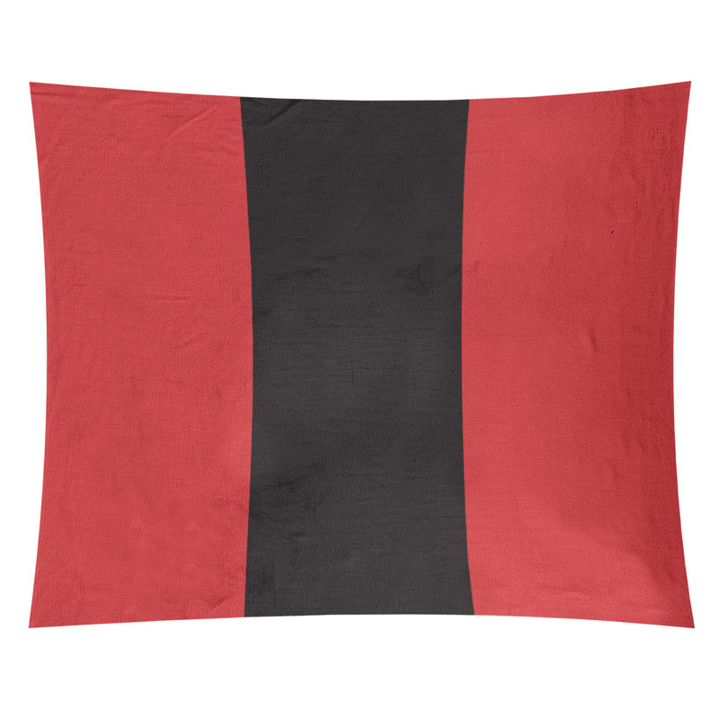 Tapisserie en polyester Carolina, H 51 po x l 60 po, Rouge / noir / rouge