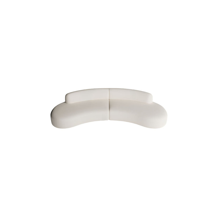 Canapé semi-circulaire, H 25,6 po x l 94,5 po x P 33,48 po