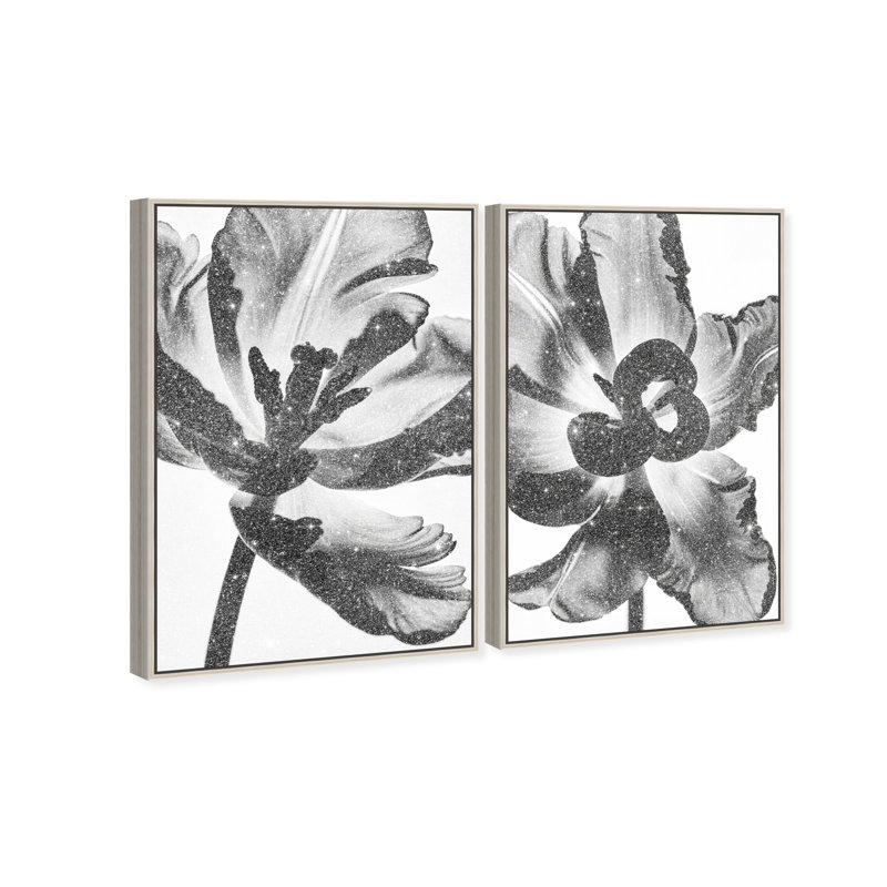 Close Up Set Set by Oliver Gal, 31" H x 21" W, Silver Floater Frame