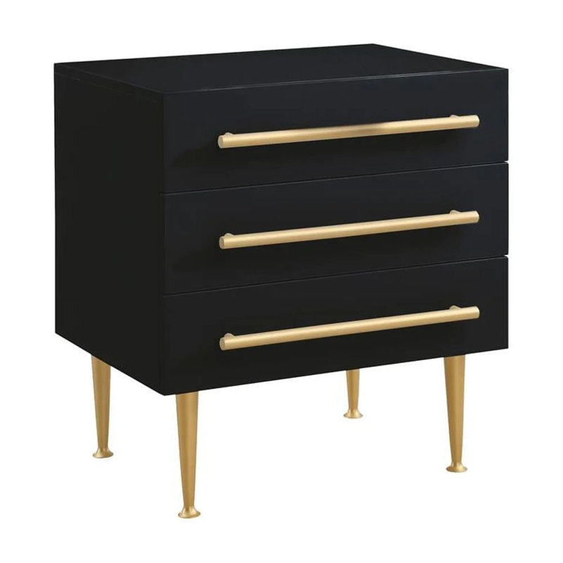 Table de chevet moderne Modern Furniture, Noir