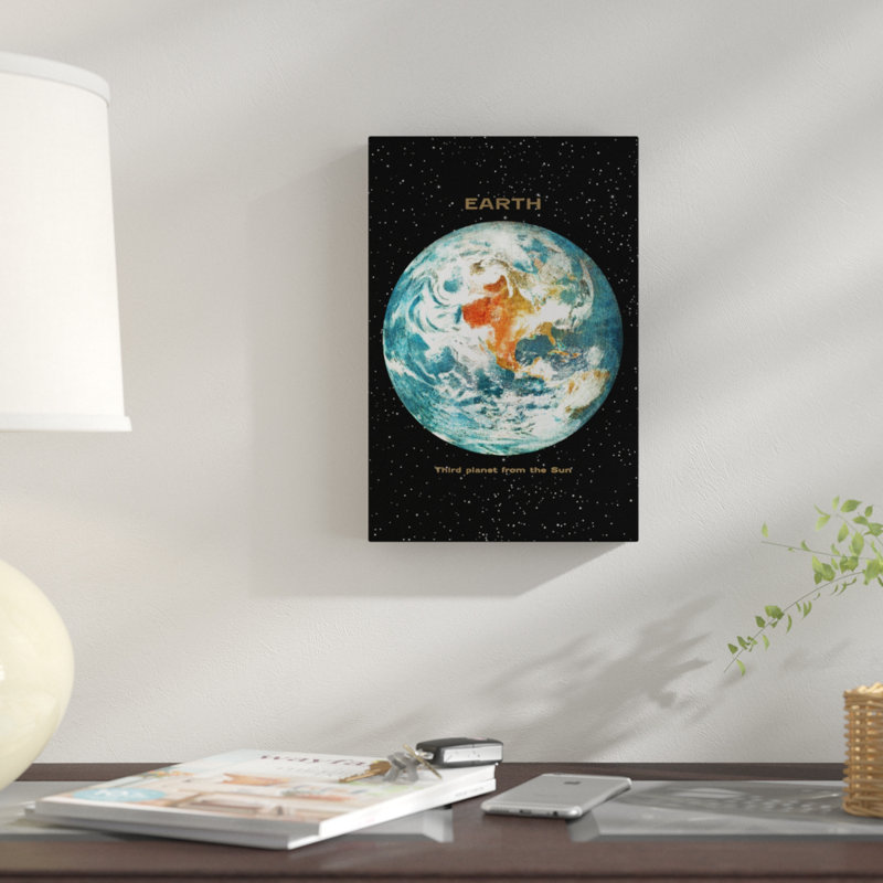 «Earth II» par Terry Fan - impression sur toile tendue, H 18 po x l 12 po x P 1,5 po, Toile tendue, Pas de tapis