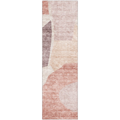 Premium Machine Washable Prisco Blush Rug