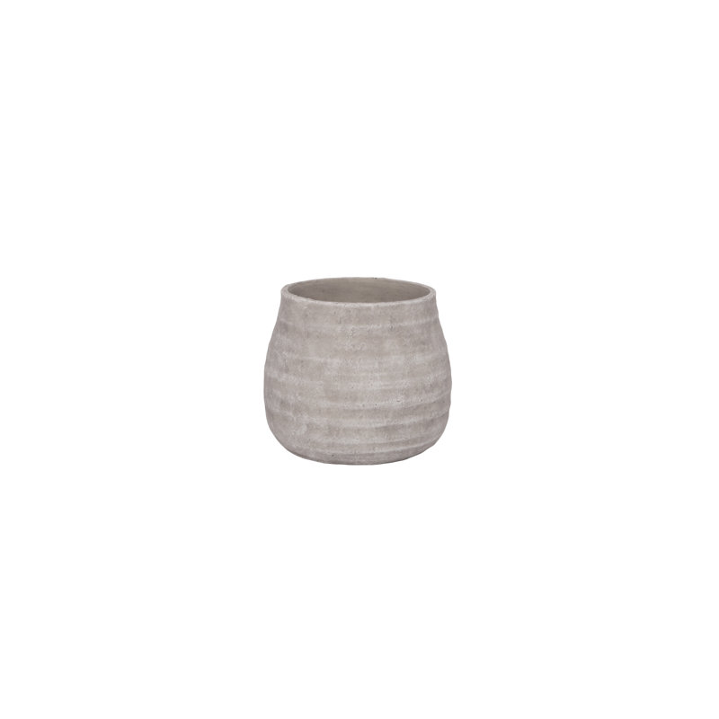 Pot de ciment gris
