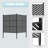 Outdoor 47"l X 47"h Privacy Fence Panels With Ground Stakes, All-Weather No-Dig Fence Kit for Air Conditioner, Trash Can, Pool Equipment Enclosure