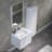 Artesian 24'' Wall Mounted Single Bathroom Vanity with Ceramic Vanity Top