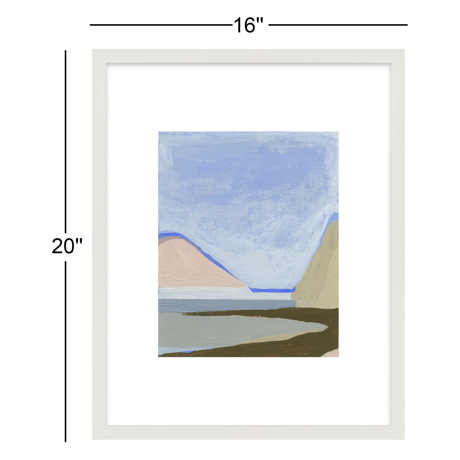 Morning Sky 1 by Andrea Stokes, 20" H x 16" W, White Framed