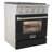 KUCHT Professional 30 in. 4.2 cu. ft. Propane Gas Range with Sealed Burners and Convection Oven in Stainless Steel with Black Oven Door-94094670-50147959