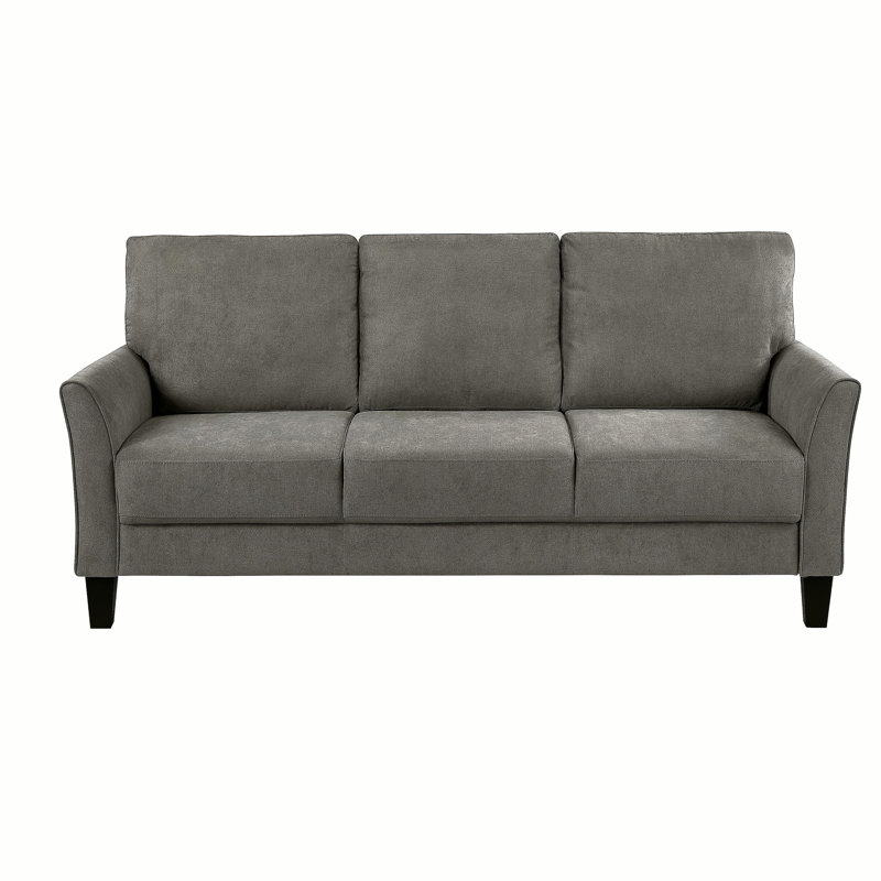 Canapé 3 places Modern, Gris brun, H 36,5 po x l 78,5 po x P 34 po, 3