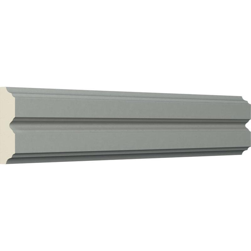 Hillsborough White Polyurethane Crown Chair Rail Moulding Set