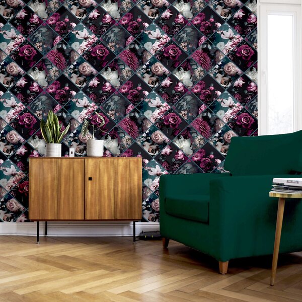 House of Hampton® Trosclair Floral Double Roll | Wayfair