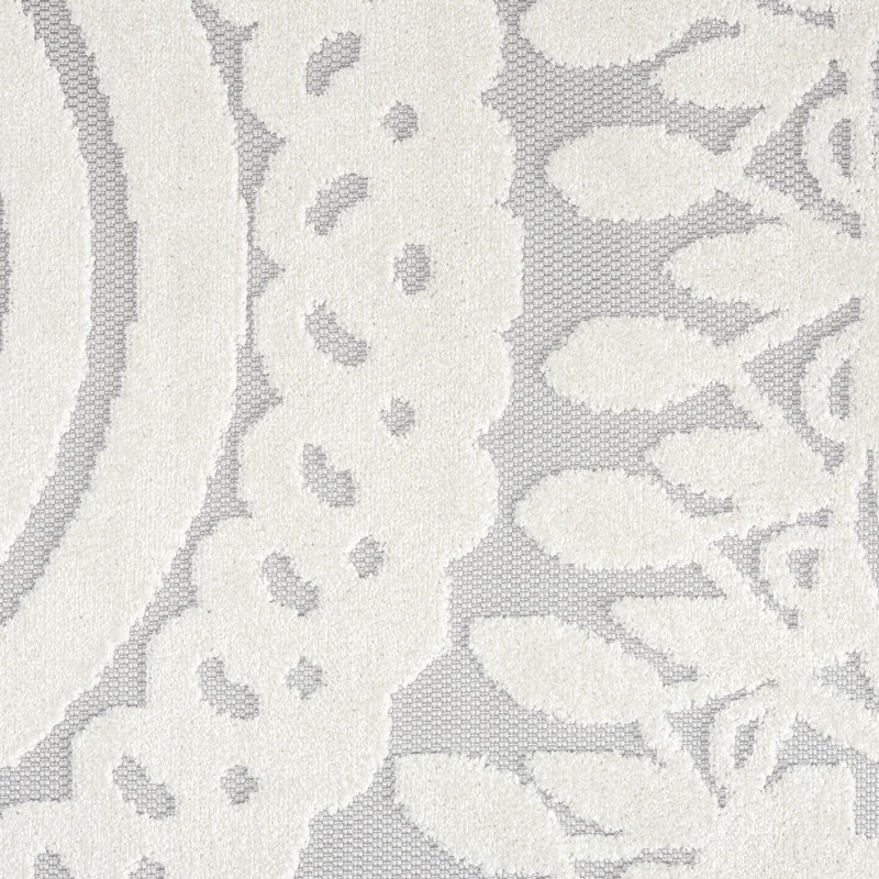 Tapis d'intérieur / extérieur gris Fadi, Tapis de couloir 2 pi 2 po x 7 pi 3 po