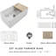 Solid Surface Polyurethane Resin Streamline Nano Farmhouse Sink, Durable, Consistent Colour, Easy-to-Clean, Built-in Accessories