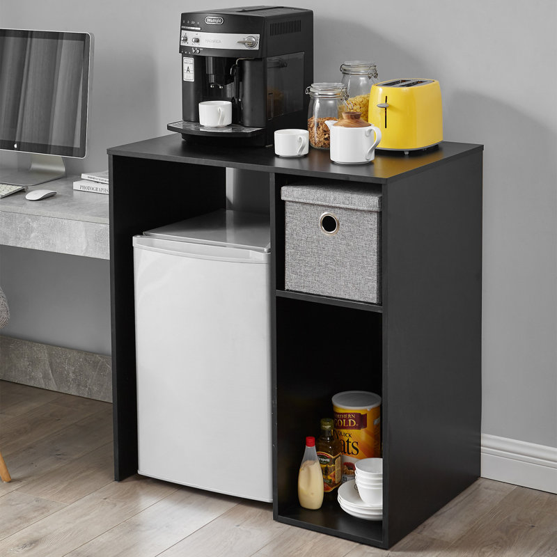 Burdman 33.75'' W Shelving Unit, Black