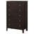 Payton Warm Brown 5-Drawer Chest