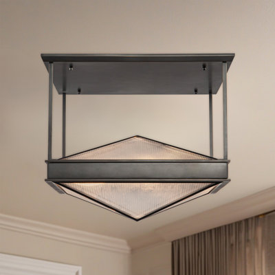 Cairo Glass Semi Flush Mount