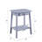 Kaife Gray Accent Table With Display And Utility Function