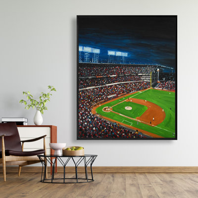 Baseball Game Print On Canvas