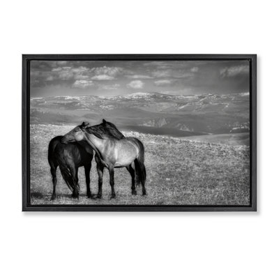 Cadre flottant Focused Horse Duo, design par Wendy Caro