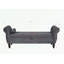 Banc de rangement en velours Larain-1869841122