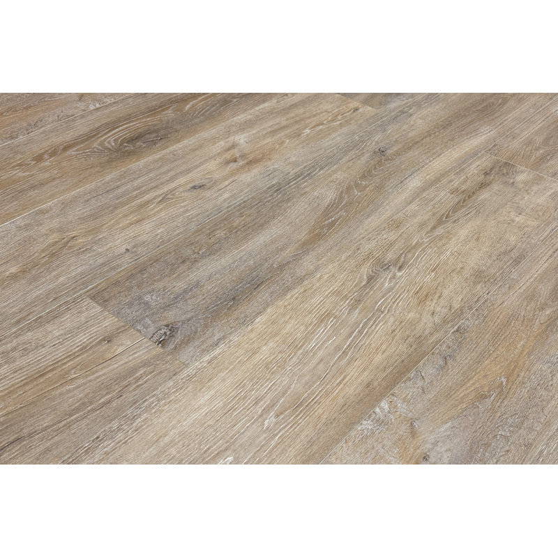 7" x 60" x 6mm Oak Click Lock SPC Luxury Vinyl Plank, Revered Ecru