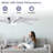 60" Ceiling Fan With Lights And Remote Control Standard Ceiling Fan With Light Kit Included