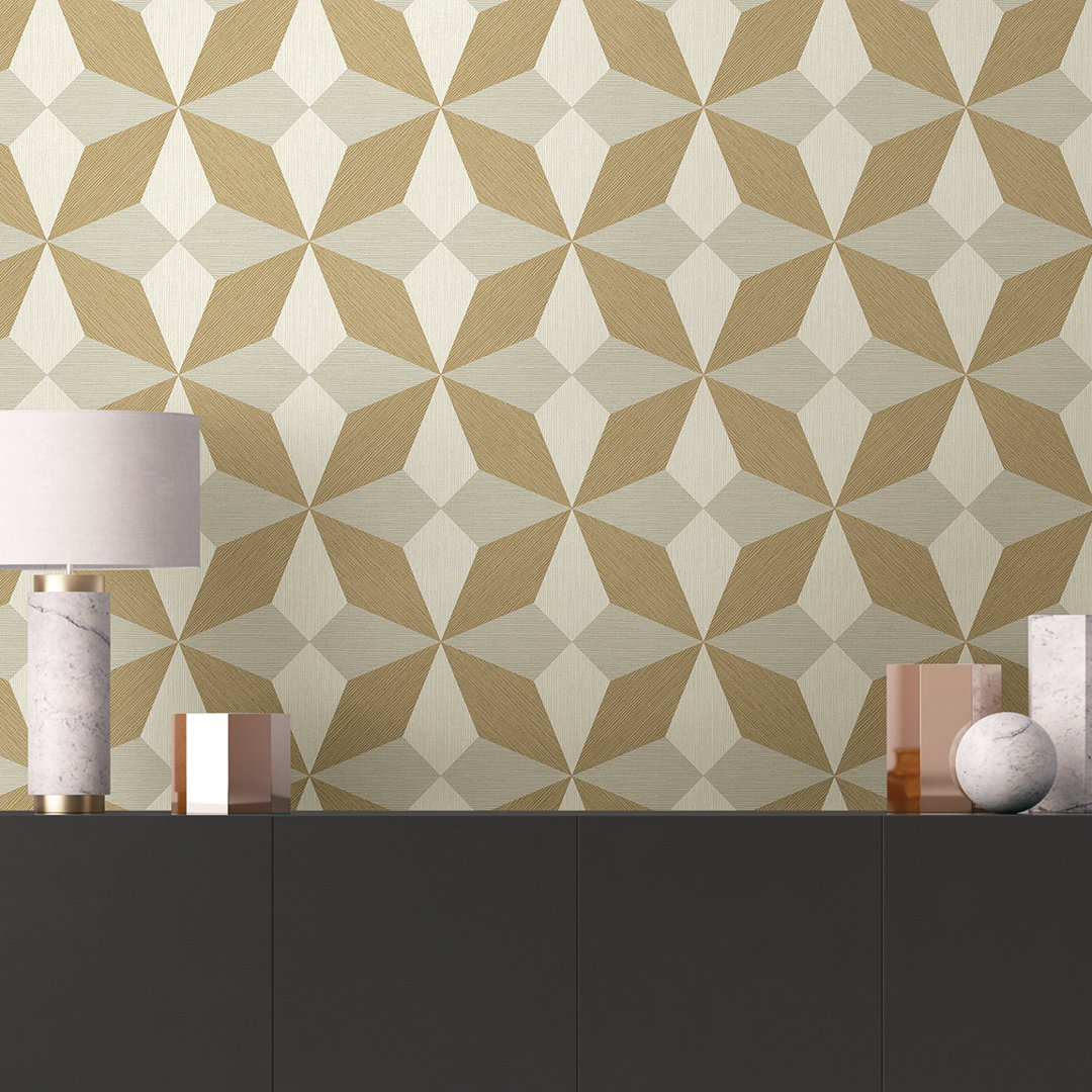 Ashlae Geometric Roll Brewster Home Fashions 