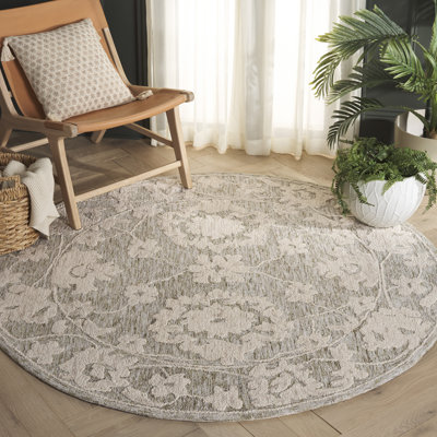 Tapis gris / brun clair en laine / coton / fil pour animaux de compagnie Marquee 508