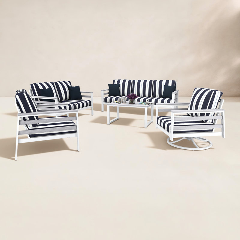 Townsend 7-Person Sunbrella® Patio Seating Group, White