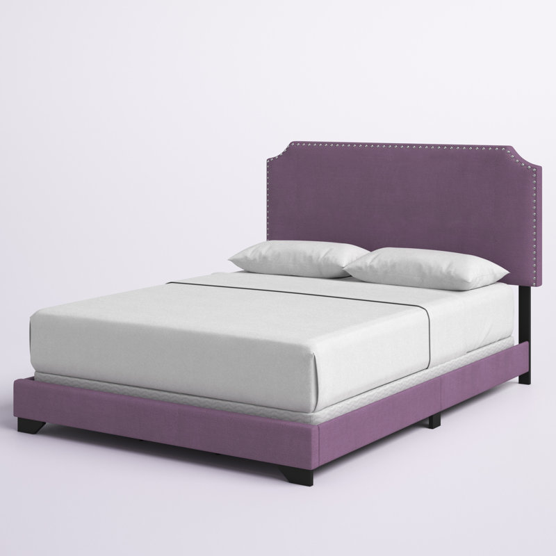 Valentin Upholstered Standard Bed, Purple