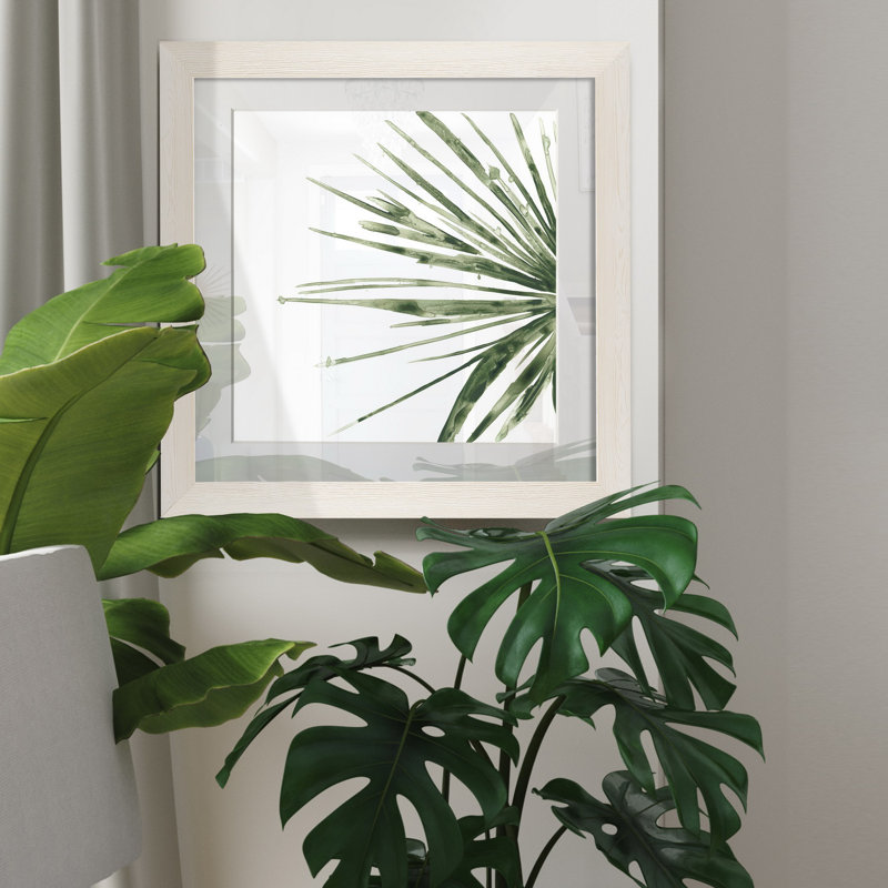 Verdant impressions IV, reproduction d’art, Papier encadré blanc, H 27,5 po x l 27,5 po x P 1,5 po