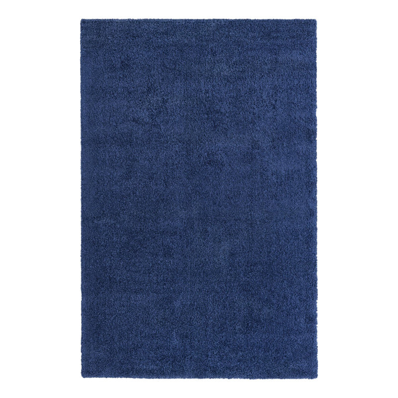 Zuniga Rug, Rectangle 6'1" x 9', Navy Blue