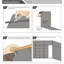6mm Tile Backer Board Pack of 5 with Washers and 40mm Stainless Steel Screws, 1200mm x 600mm