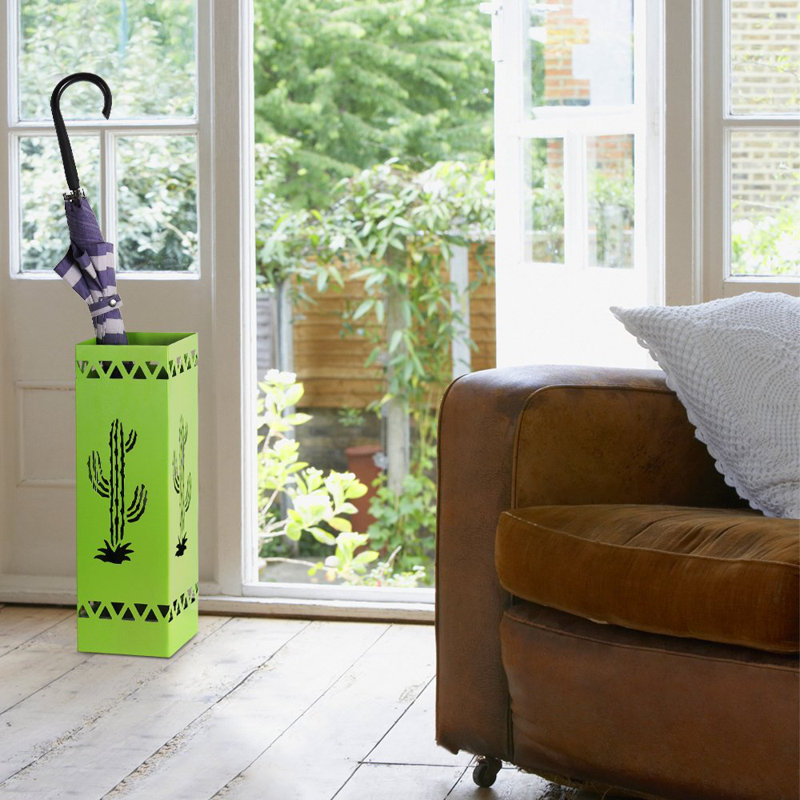 Metal Freestanding Umbrella Stand, Green