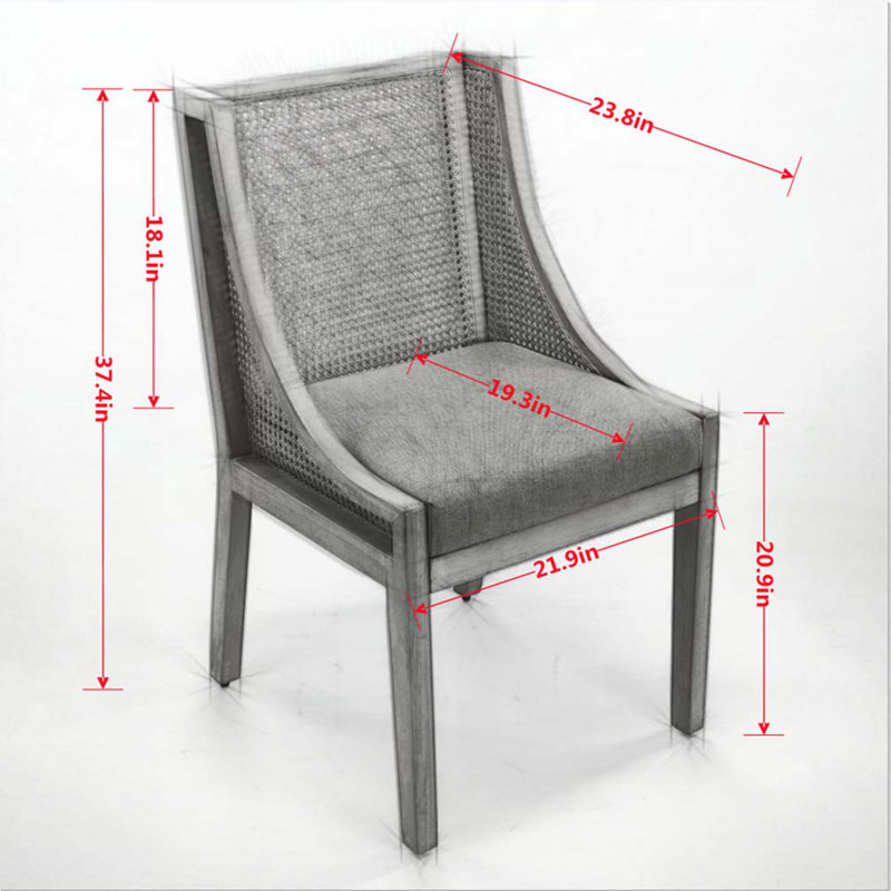 Chaises de salle à manger en rotin, Beige