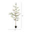 Arbre d'olivier artificiel noir 7 pi Chatwin pour la maison et le bureau