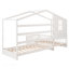 Lit en bois avec structure en L massif, clôture et lattes de bois pour plus de stabilité et de style-652244377