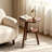 100% Solid Wood Round 2-Tier Storage End Table, Multi-Purpose Sofa Side Table
