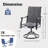 Set of 2 Swivel Outdoor Patio Chair with Padded PVC-coated polyester Fabric for Backyard, Balcony, and Garden