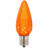 Vickerman C9 LED Orange Faceted Replacement Bulb, Package Of 25