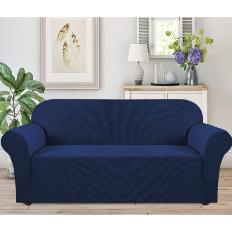 Housse pour causeuse à coussins carrés, Bleu