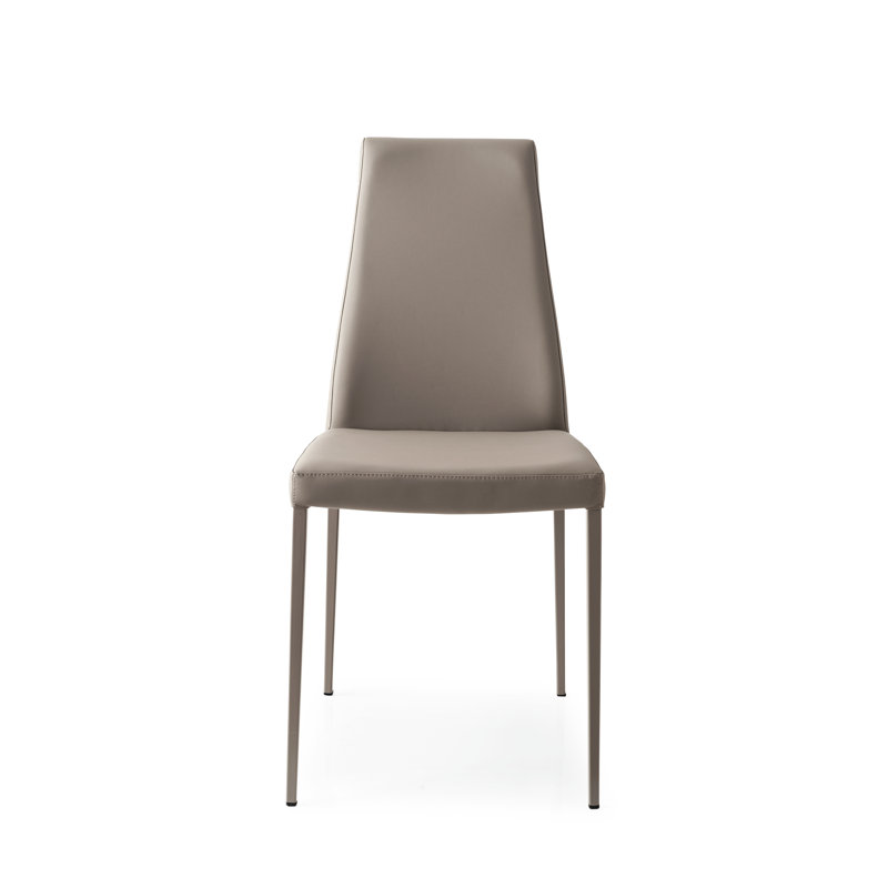 Aida Upholstered Ergonomic Chair with Metal Frame, Taupe Skuba, Matte Taupe